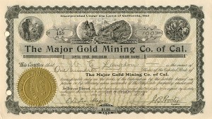 Major Gold Mining Co. of Cal.